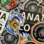 Load image into Gallery viewer, analog camera company sticker pack merch
